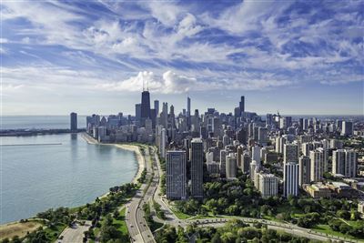 Chicago am Lake Michigan